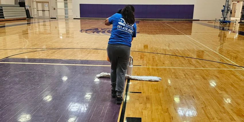 School Floor Cleaning Services for Memorial School